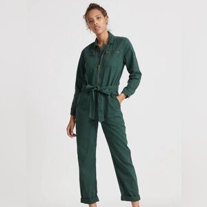 Lucky brand tie front jumpsuit